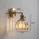 Axyaa Retro Flowers Glass Wall Lamp for Bedroom Study & Bedside, Nordic Modern Style