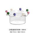 Axyaa Clear Glass Fruit Plate Bowl - Large Capacity Dessert Ice Cream Dish