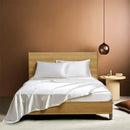 Axyaa Luxury Satin Bed Sheet Set: Queen/King Size Solid Silky Bed Linen Set