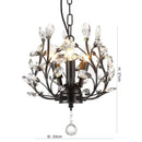 Axyaa Crystal Chain LED Chandelier: Retro Metal Lustre Pendant Lighting for Indoor Decor