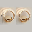 Axyaa Crystal LED Wall Light, Modern Indoor Round/Oval Sconce for Home Decor