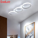 Axyaa Acrylic LED Ceiling Lamp Modern Home Decor Light Fixture White Square