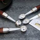 Axyaa Melon Spoon and Carving Knife Set for DIY Fruit Platter and Ice Cream Scoop