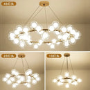 Axyaa Nordic Minimalist Molecular Pendant Light for Creative Restaurant Room Fashion