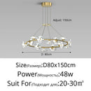 Axyaa Gold Glass Ball Pendant Chandelier for Bedroom Living Rooms Restaurant Lighting