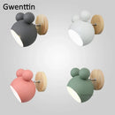 Axyaa Mouse Wall Lamp: Modern Nordic LED Sconce for Children's Bedroom and Home Decor
