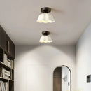 Axya Modern Nordic White Glass Ceiling Chandelier LED Light