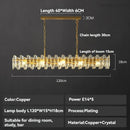 Axyaa Crystal Pendant Lamp for High-end Restaurant Soft Decoration