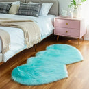 Axyaa Heart Shaped Fluffy Rug: Romantic Bedroom Decor & Wedding Gift