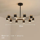 Axyaa Nordic LED Rotating Chandelier | 3 Dimmable Settings | Indoor Lighting Decor