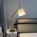 Modern Silver Metal Table Lamp by Axyaa for Bedroom, Foyer, Reading, Study