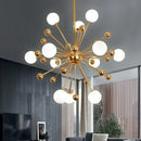 Axyaa Glass Acrylic LED Chandelier for Kitchen Restaurant Living Room