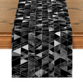 Axyaa Geometric Lines Table Runner for Modern Home Dining Decoration