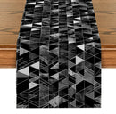 Axyaa Geometric Lines Table Runner for Modern Home Dining Decoration