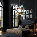 Axyaa LED Glass Globe Pendant Light Chandelier for Modern Living & Boys Room