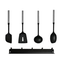 Axyaa Stainless Steel Handle Silicone Kitchenware Set, Non-Stick Utensils, Cooking Tools