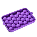 Axyaa Silicone 25 Grid Spherical Ice Cube Mold - Small Round Ice Maker