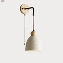 Axyaa Modern Cement LED Wall Lights with Pull Chain Switch