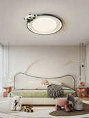 Axyaa Cartoon Panda Ceiling Light for Kids' & Master Bedrooms, Creative Design