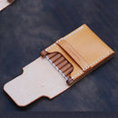 Axya Retro Cowhide Wooden Cigarette Case, High-Grade, Ultra-Thin, Men's Gift