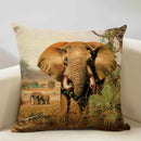Axyaa Elephant Pattern Decorative Cushion Cover 45x45cm