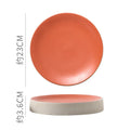 Axyaa Round Ceramic Plate Set for Stylish Dining Experience
