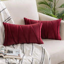 Axyaa Christmas Velvet Throw Pillow Covers Set for Sofa & Bedroom