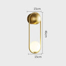 Axyaa Minimalist U-shaped Wall Lamp for Study Living Room Bedroom Background