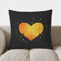 Heart Maze & Stars Digital Print Pillow Cover for Sofa, Bedroom & Car by Axyaa