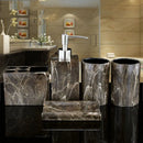 Axya Marble Ink Pattern Bathroom Accessories Set