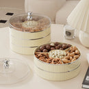 Axyaa Multi-layer Fruit Plate Dried Fruit Dish, Elegant Snack Tray for Home Décor