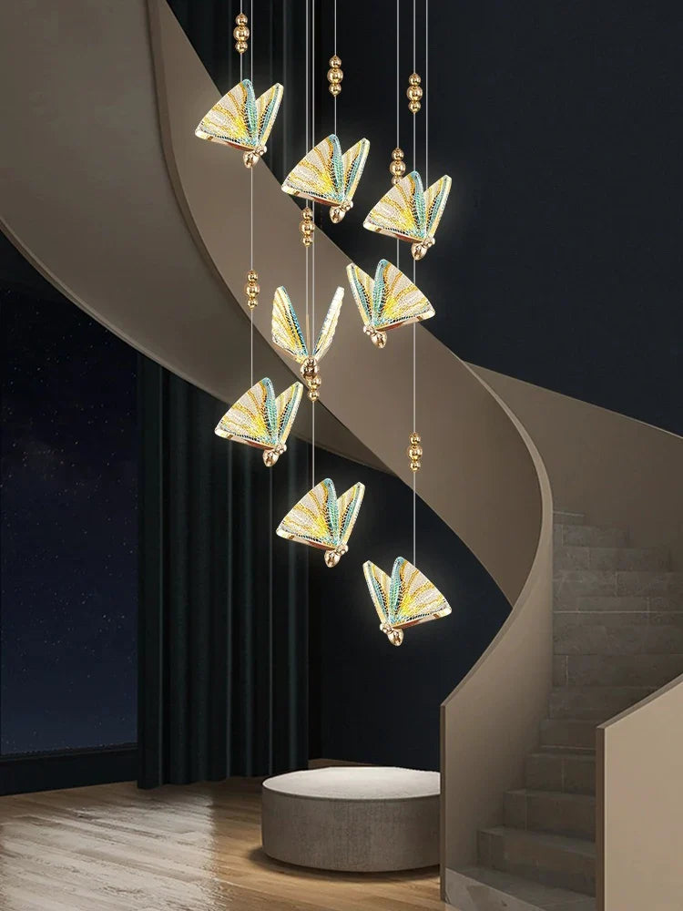 Axyaa Butterfly Chandelier Ceiling Light for Modern Living Room Décor