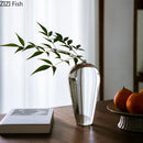 Axyaa Glass Vase: Modern Zen Hydroponics Floral Insert for Home and Office Decor