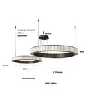 Axyaa Marble Black Gold Chrome Chandelier Pendant Light for Living Room
