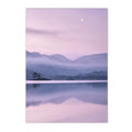 Violet Dream Lake Bridge Bloom Canvas Wall Art by Axyaa