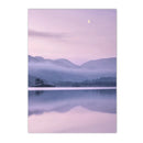 Violet Dream Lake Bridge Bloom Canvas Wall Art by Axyaa