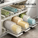 Axyaa Bowl & Plate Storage Rack: Drawer-Type Dish Rack & Draining Box