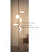 Axyaa Modern Glass Floor Lamp for Artistic Home Lighting