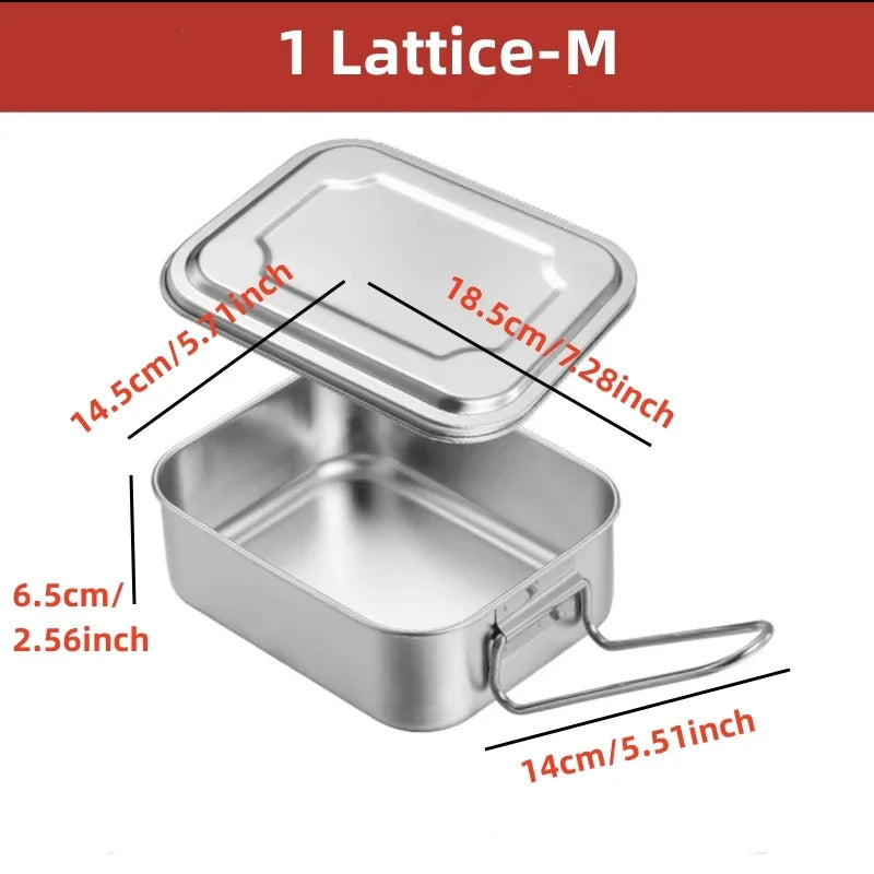 Axyaa Stainless Steel Lunch Box - Large Capacity Food Storage Container