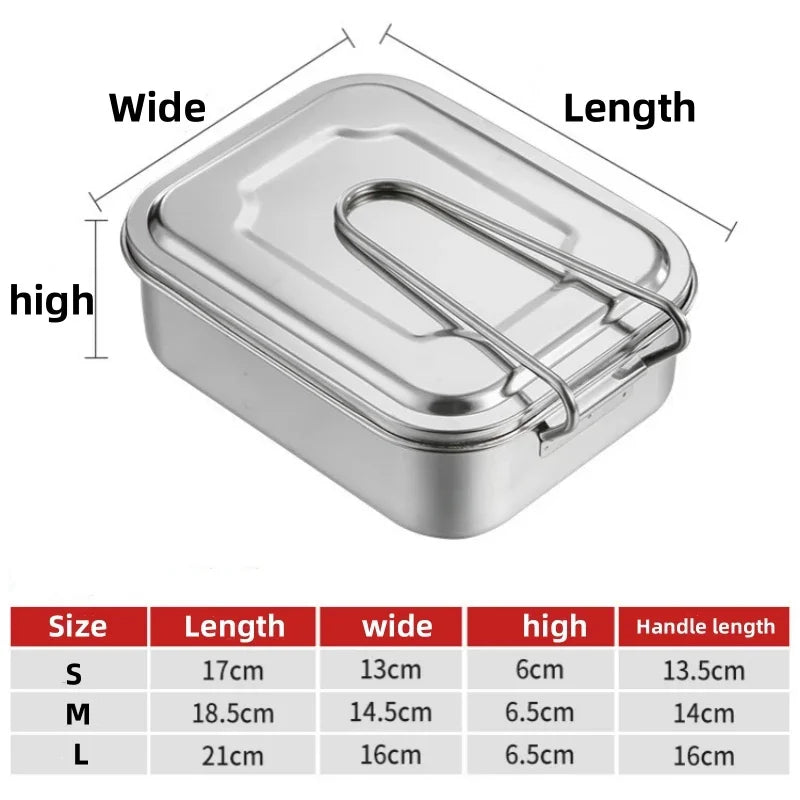 Axyaa Stainless Steel Lunch Box - Large Capacity Food Storage Container