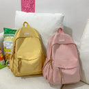 Axyaa Waterproof Nylon Teen Backpack, Black Fashion Schoolbag for Girls and Women.