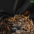 Axyaa Rose Leopard Animal Print Duvet Cover Set - Romantic Bedroom Decor