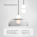 Axyaa Glass Pendant Light Minimalist Living Room Staircase Decoration