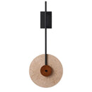 Axyaa Yellow Cave Stone Wall Lamp - Japanese Wabi Sabi Style for Living Room