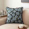 Axyaa Velvet Patchwork Pillowcase Cojines Flower Throw Pillow Cover