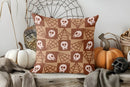 Axyaa Halloween Skeleton Pumpkin Moon Pillow Cover for Sofa Bedroom Car