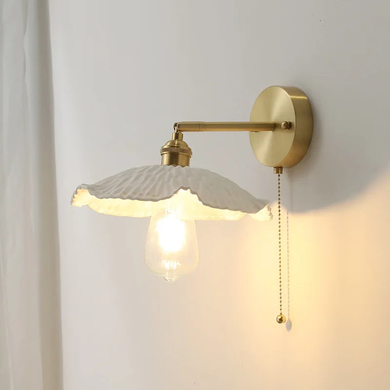 Axyaa Modern Copper Wall Lamp for Living Room, Bedroom, and Bathroom