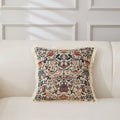 Axyaa Retro Cotton & Linen Throw Pillowcase 45x45 - Yarn-Dyed Jacquard Cover