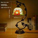 Axyaa Tiffany Table Lamp - Elegant Retro Stained Glass Desk Lamp for Home and Hotel
