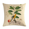 Axyaa Parrot Leaf Fruit Linen Pillow Cover 45*45cm